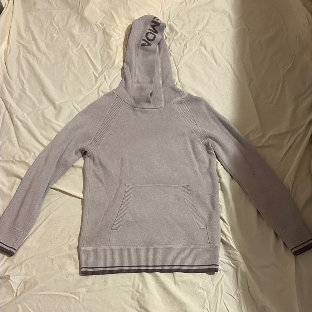 lululemon athletica Light Gray Hooded Sweater
